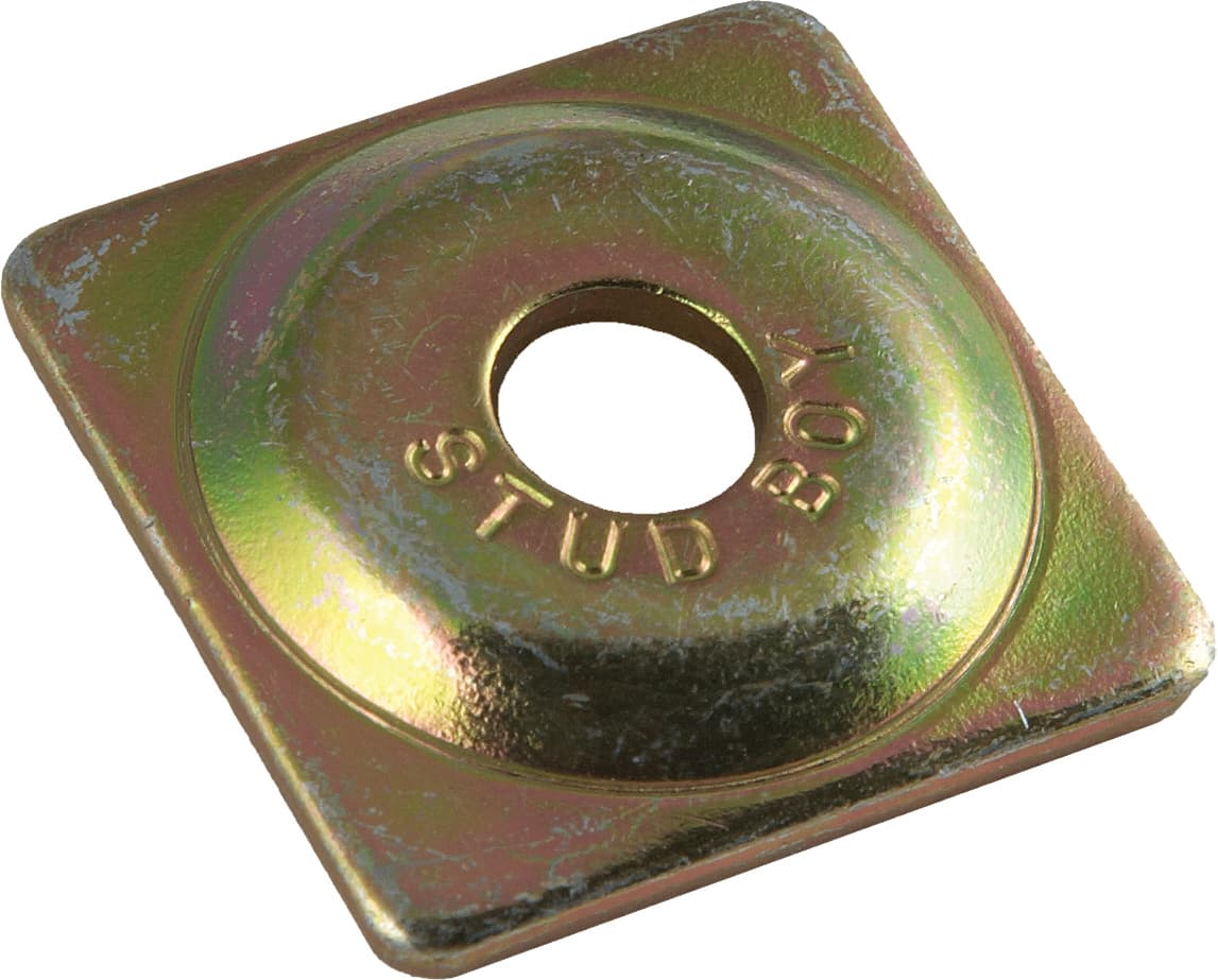 Stud Boy Square Backer Plates Steel 96/Pack