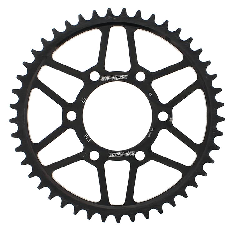 Supersprox Rear Sprocket Steel 45T-530 Black Suzuki