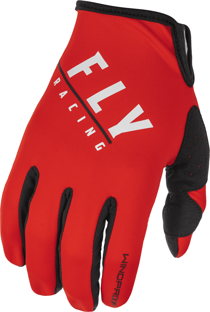 Fly Racing Windproof Gloves Black/Red Size 13