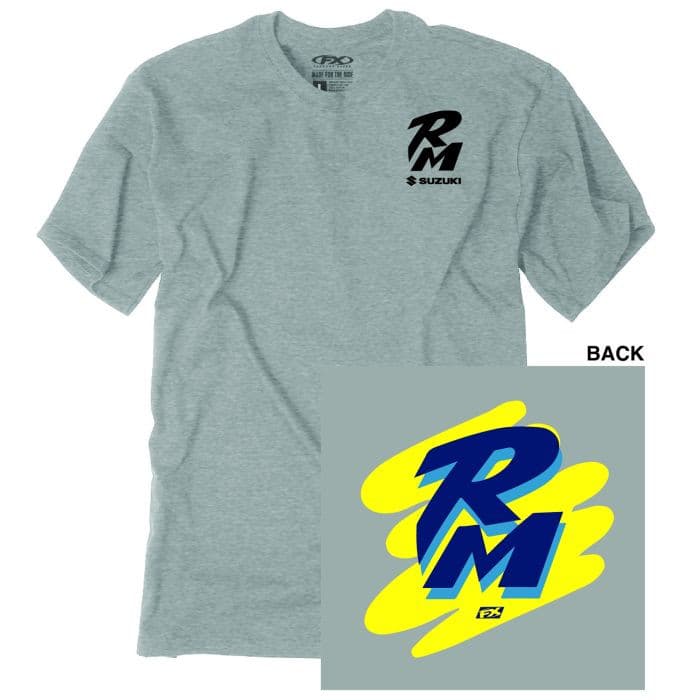 FACTORY EFFEX SUZUKI RETRO RM T-SHIRT / HTHR GRAY L