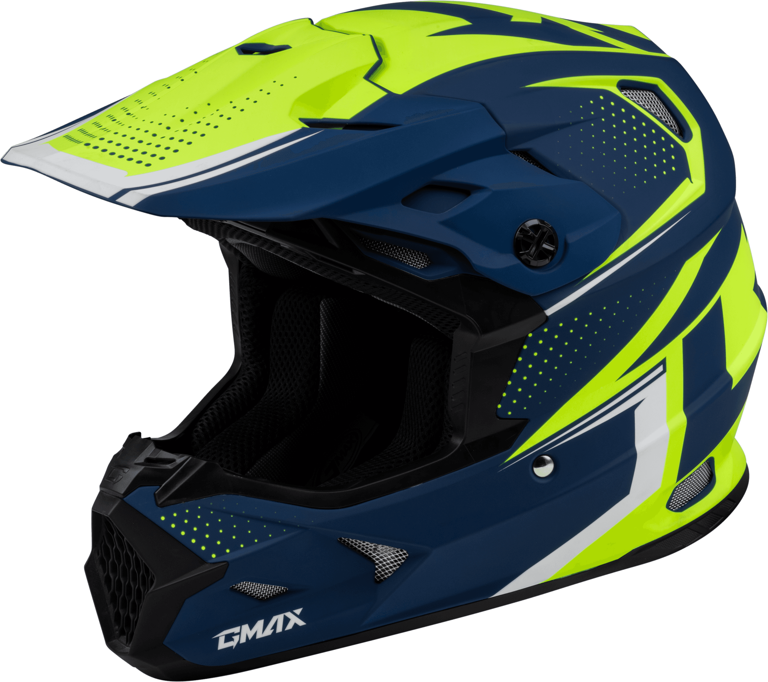 MX-96 502 HELMET MATTE BLUE/GREEN 2X