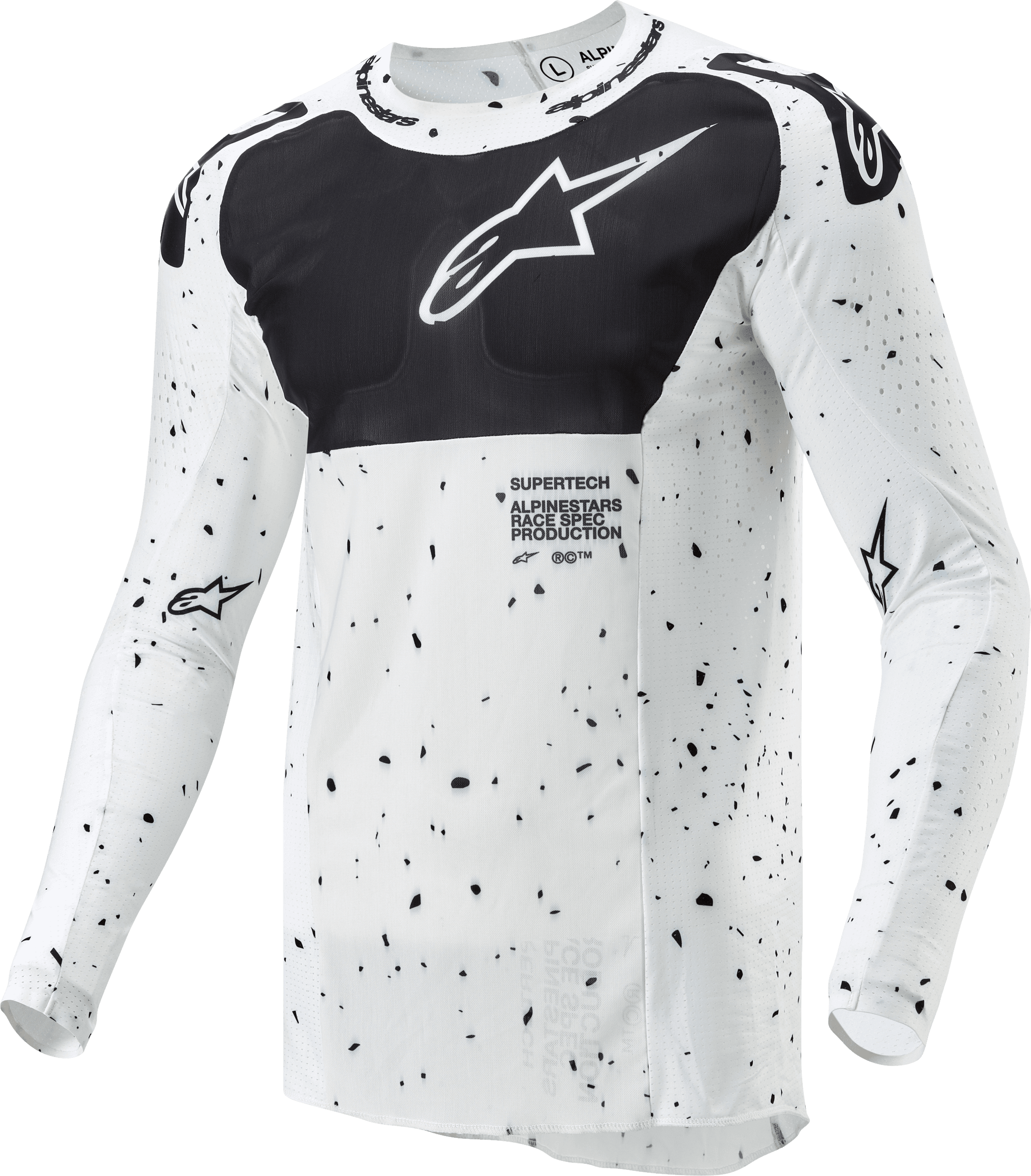 SUPERTECH SPEK JERSEY WHITE/BLACK MD