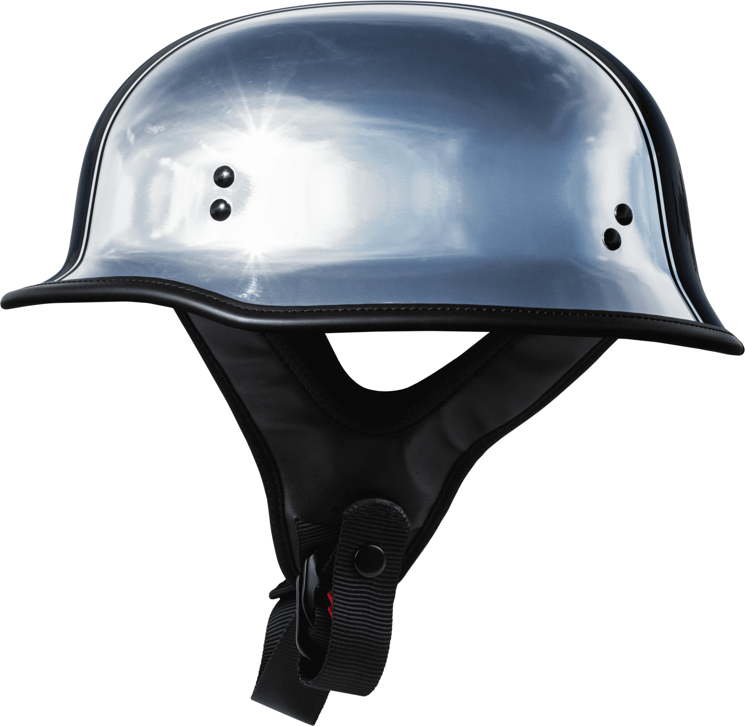 9MM GERMAN BEANIE HELMET CHROME 3X