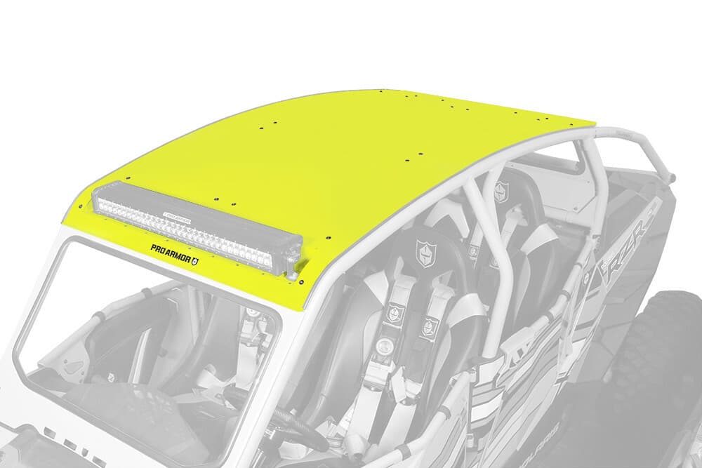 Pro Armor Asylum Roof W/Light Bar Pocket Lime Squeeze
