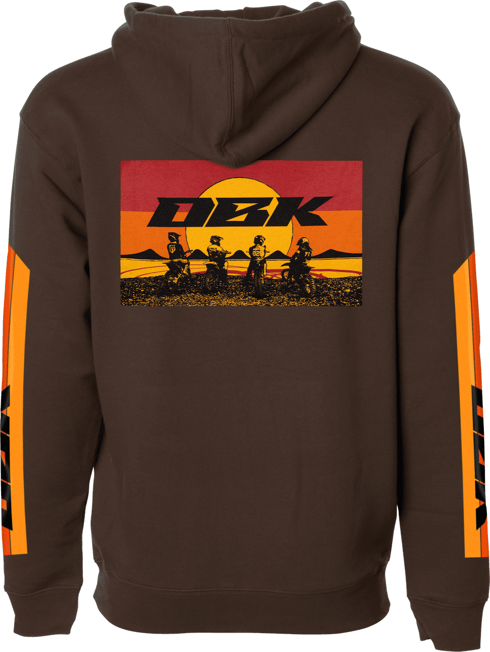 Dbk Sunday Stripe Hoodie Brown 2X