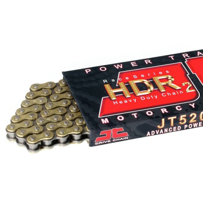 520 HDR CHAIN 104-SL GOLD & BLACK
