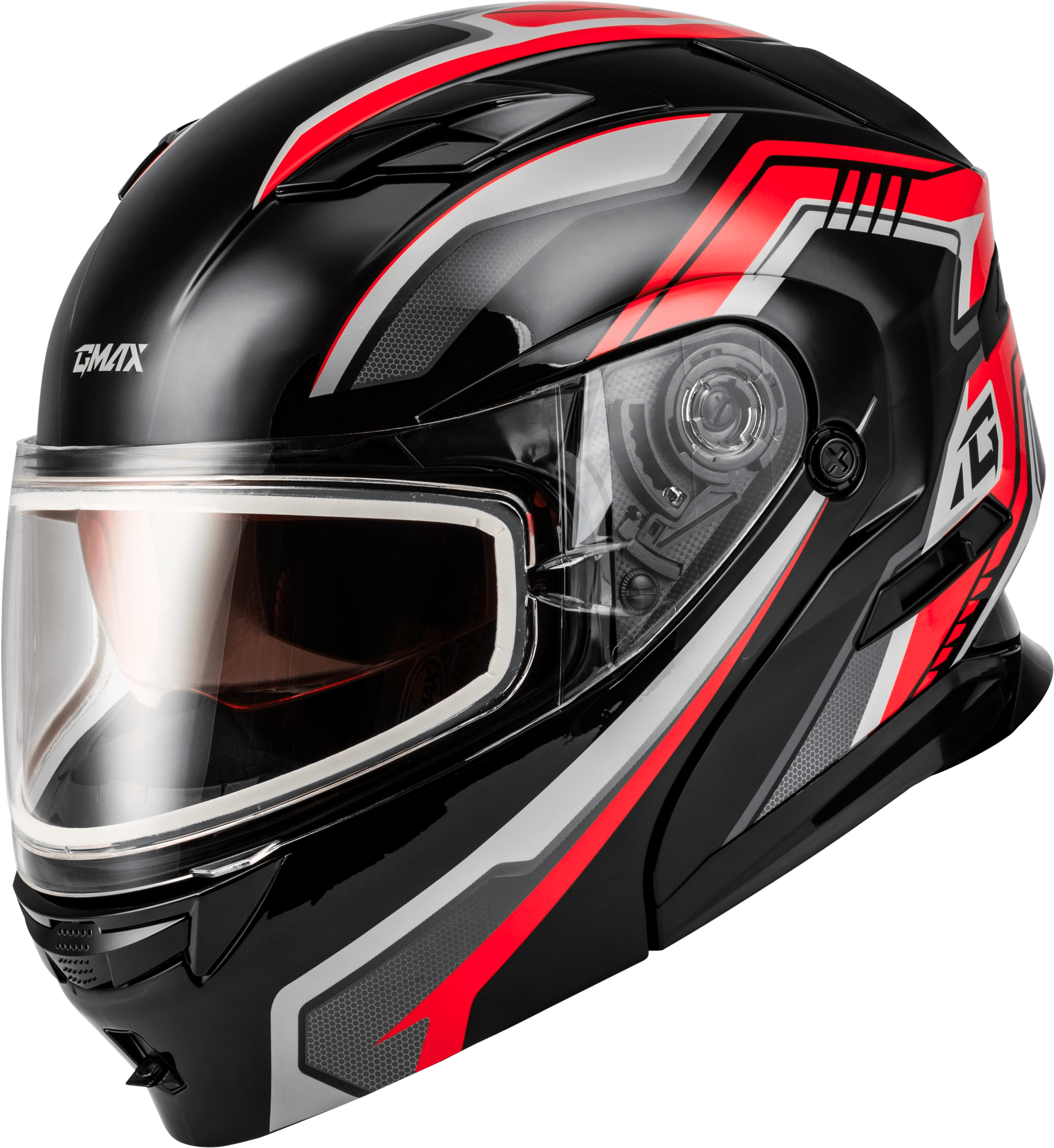 MD-01S TRANSISTOR SNOW HELMET BLACK/RED XS