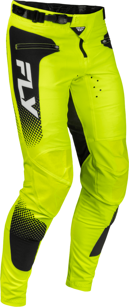 Fly Racing Youth Rayce Sonar Bicycle Pants Hi-Vis/Black/White Size 18