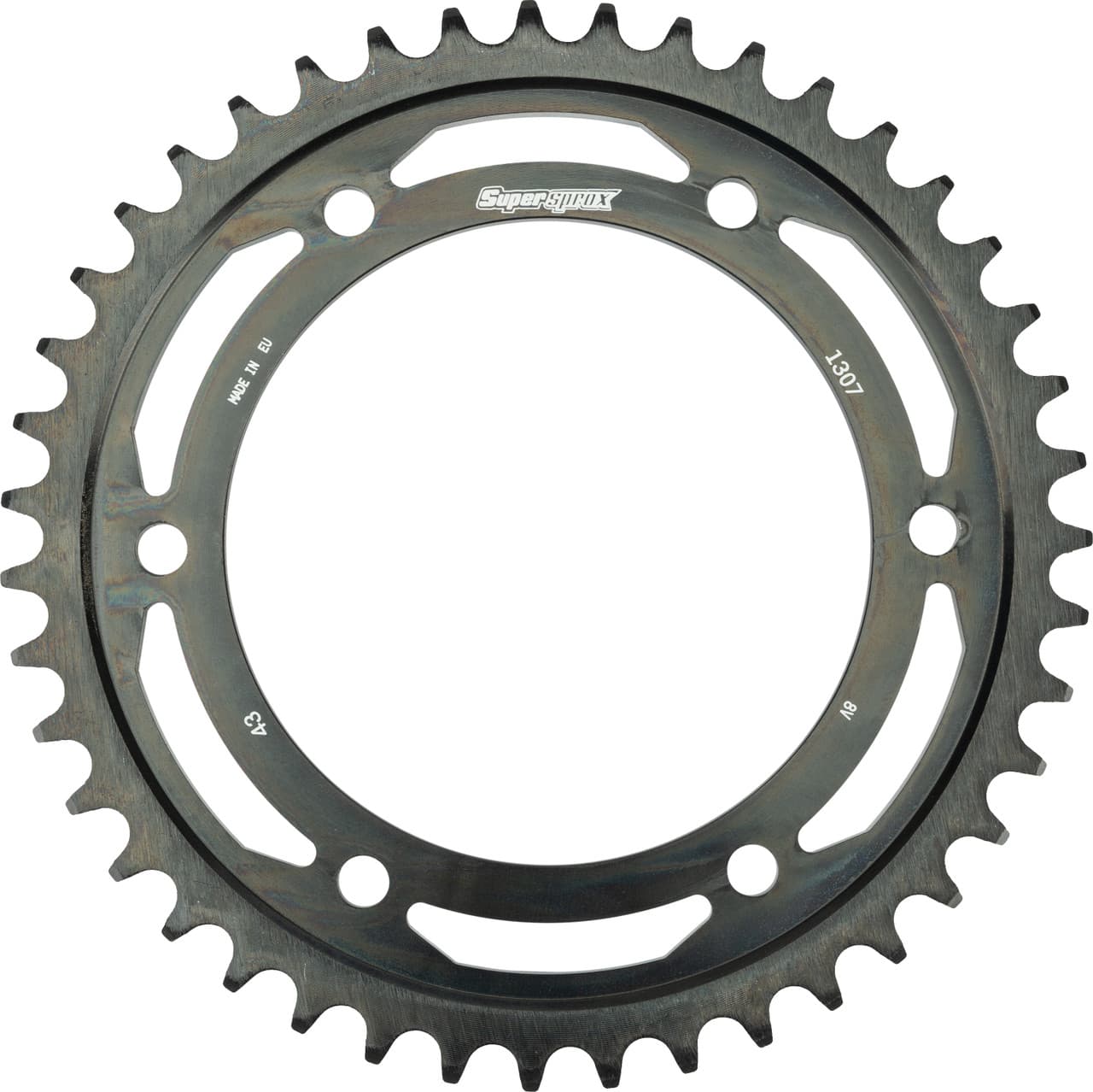 Supersprox Rear Edge Sprocket Steel 43T-525 Black Honda