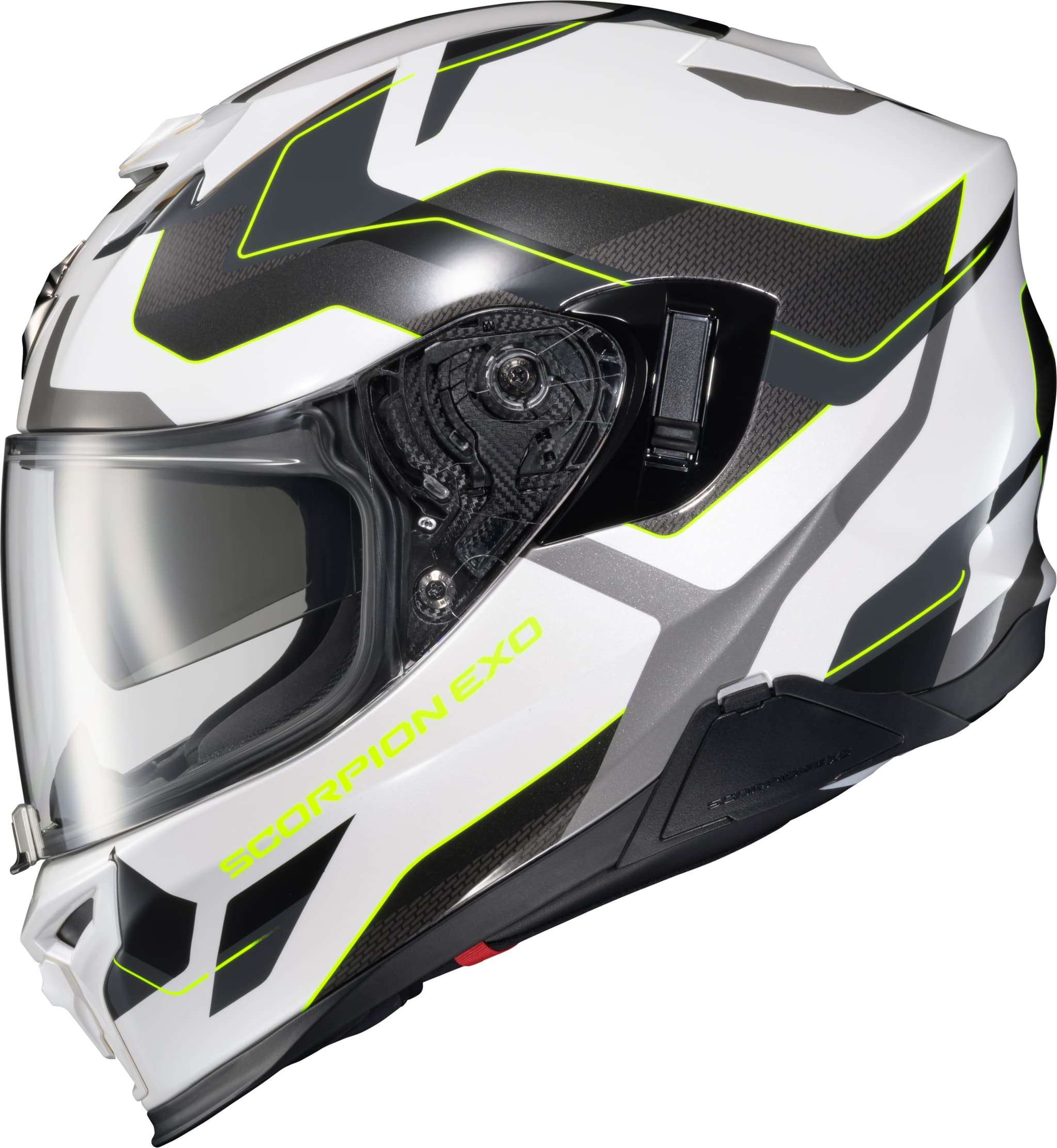 Scorpion Exo EXO-T520 Full Face Helmet Zuse White/Hi-Viz LG