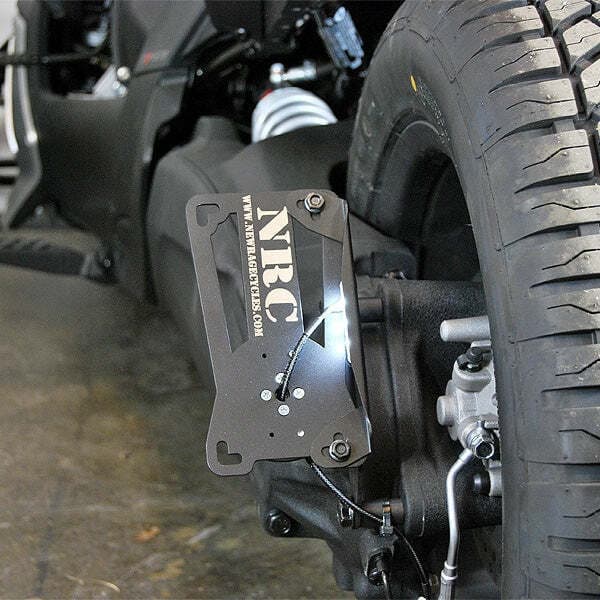 New Rage Cycles Side Mount License Plate Can