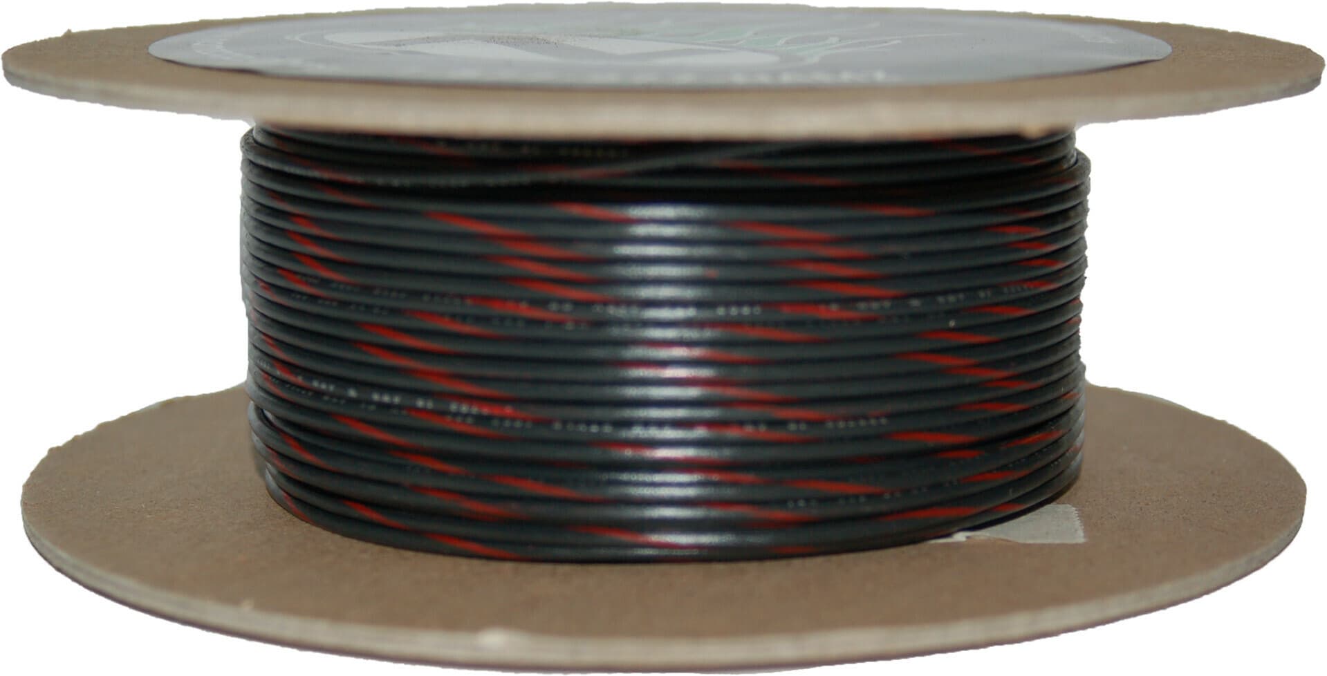 100' SPOOL 20-GAUGE WIRE (BLACK/RED STRIPE)