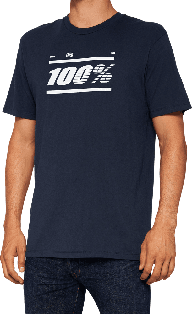 100-PERCENT Maggiora Ss Tee Navy LG