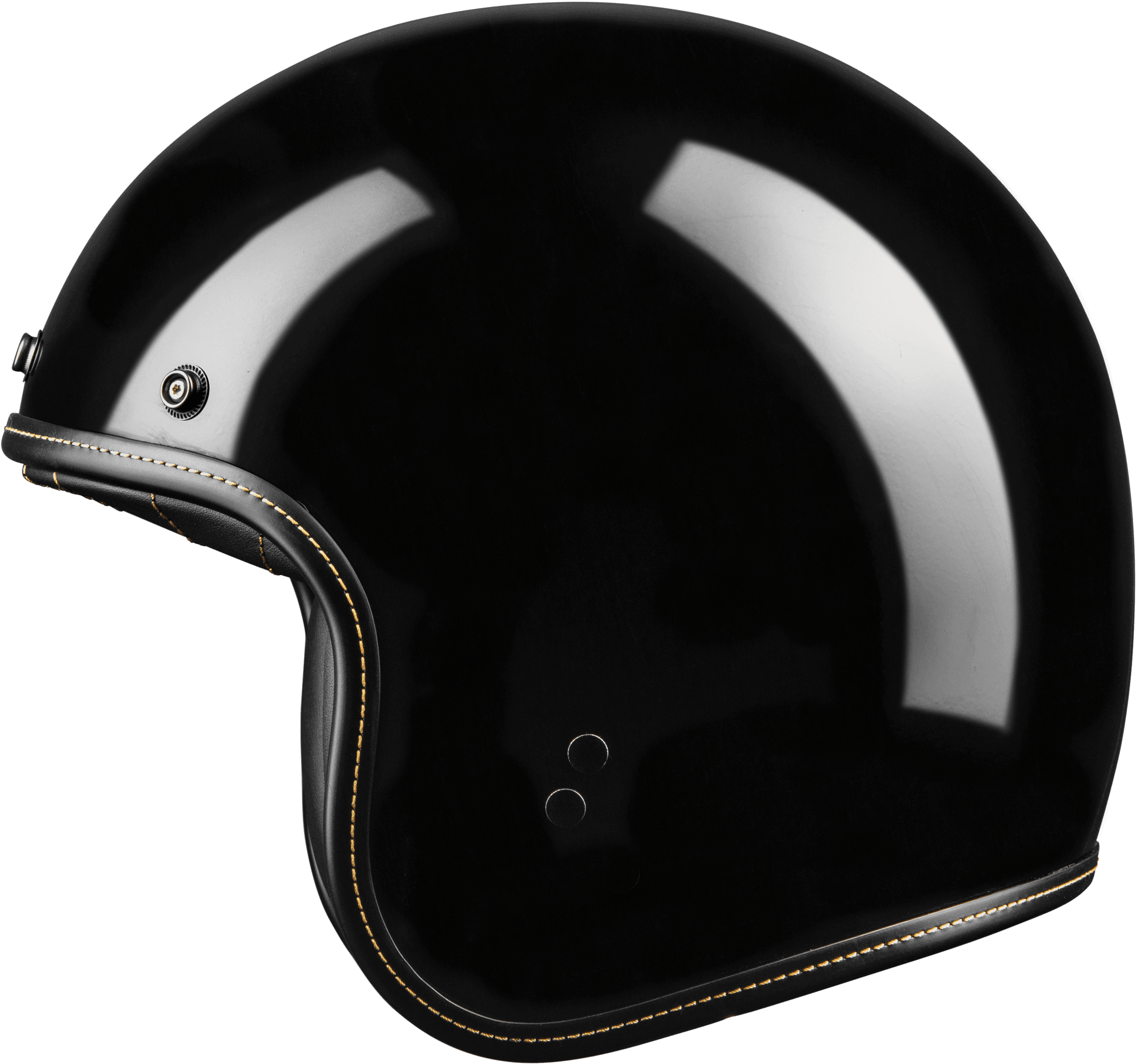 .38 RETRO HELMET GLOSS BLACK LG