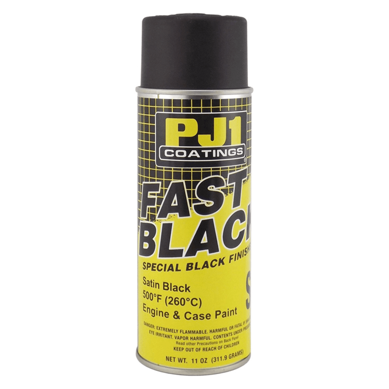 PJ1 Fast Black Engine Paint Satin Black 12OZ