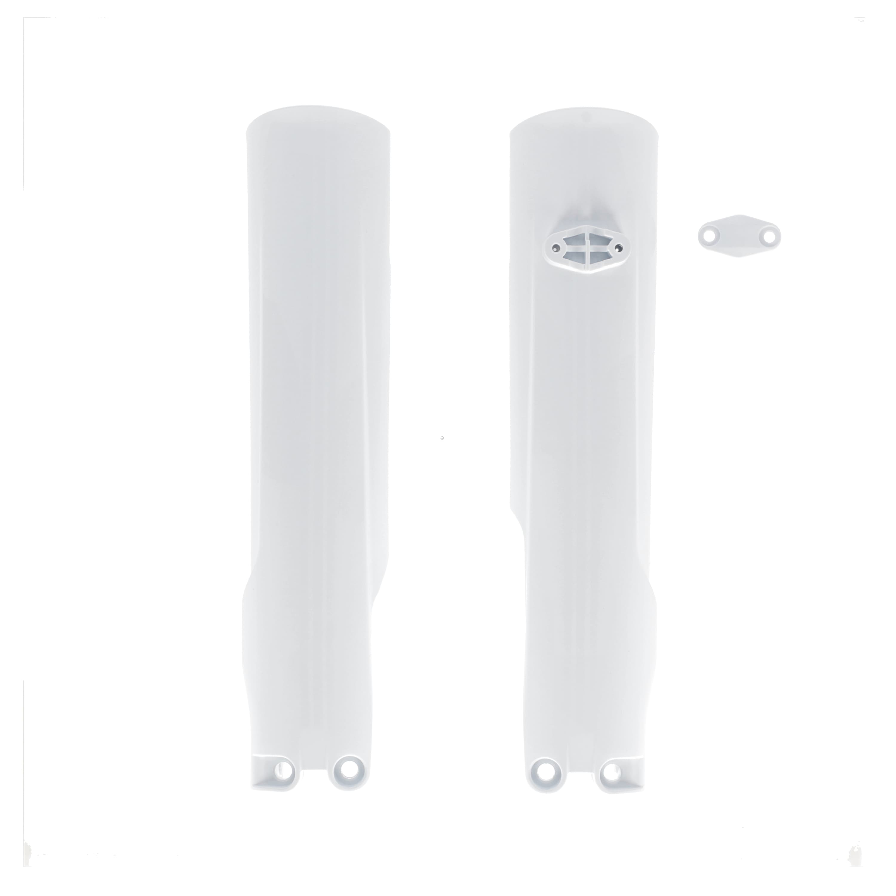LOWER FORK CVR SET KTM WHITE