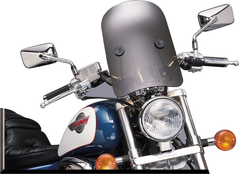 Slipstreamer HD-3 Tombstone Windshield Dark Smoke W/Black Hardware 7/8" & 1"