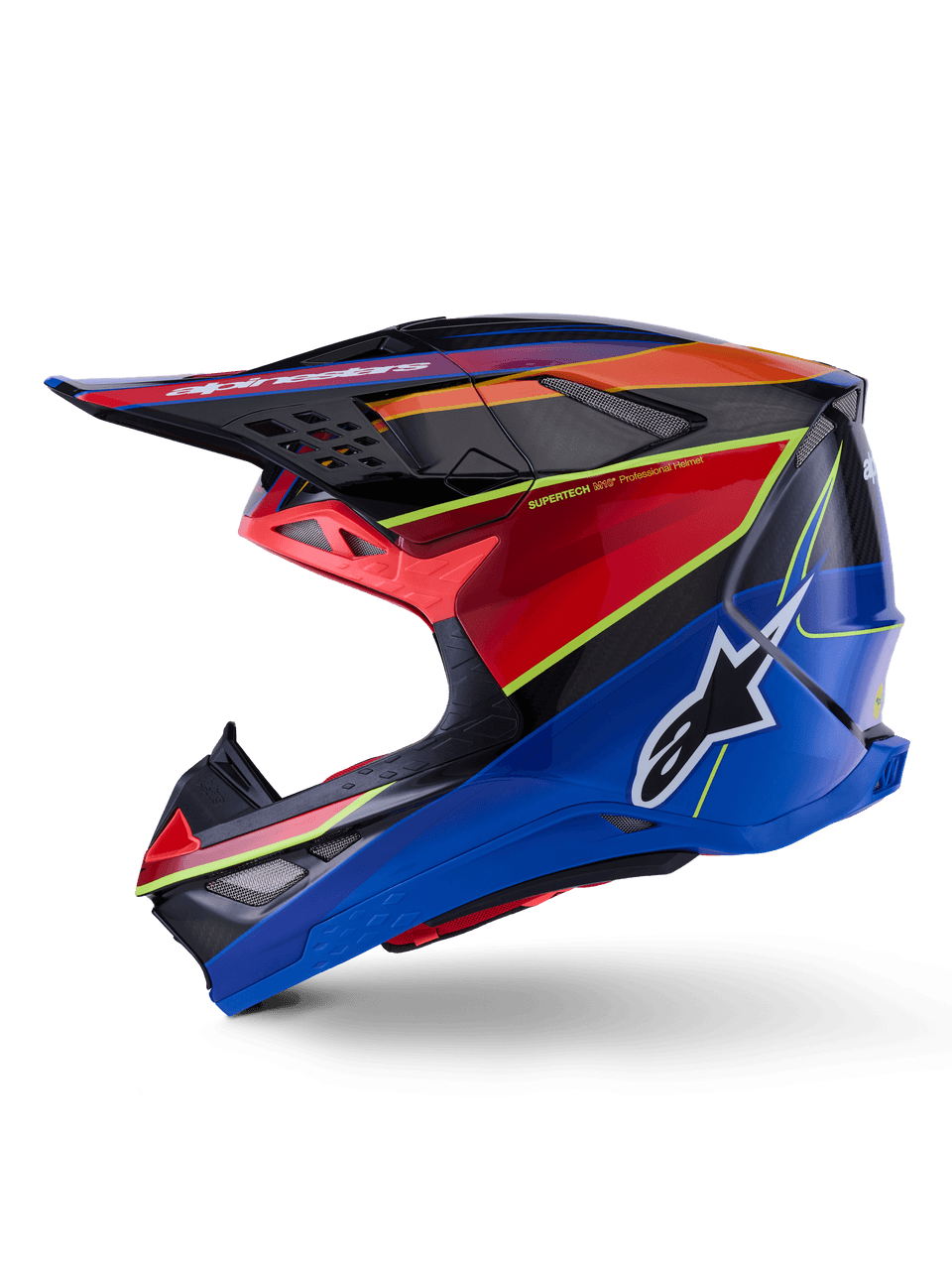 Alpinestars Supertech S-M10 Era Helmet Blue/Red/Yellow Fluo Glossy SM