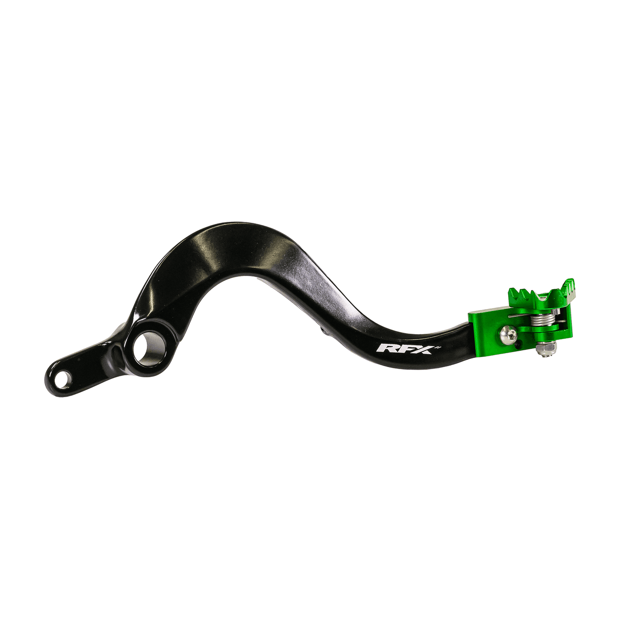 RFX Rear Brake Pedal Green Folding-Tip Kawasaki