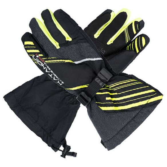 KATAHDIN GEAR GUNNER GLOVES BLACK/GREY/HI-VIZ - 3X-LARGE