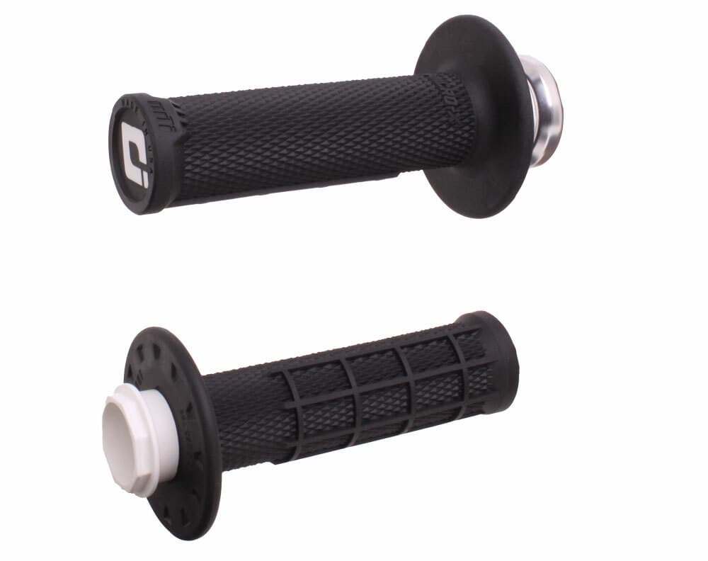 Odi Micro-X Lock-On Grips Half-Waffle Black/Silver