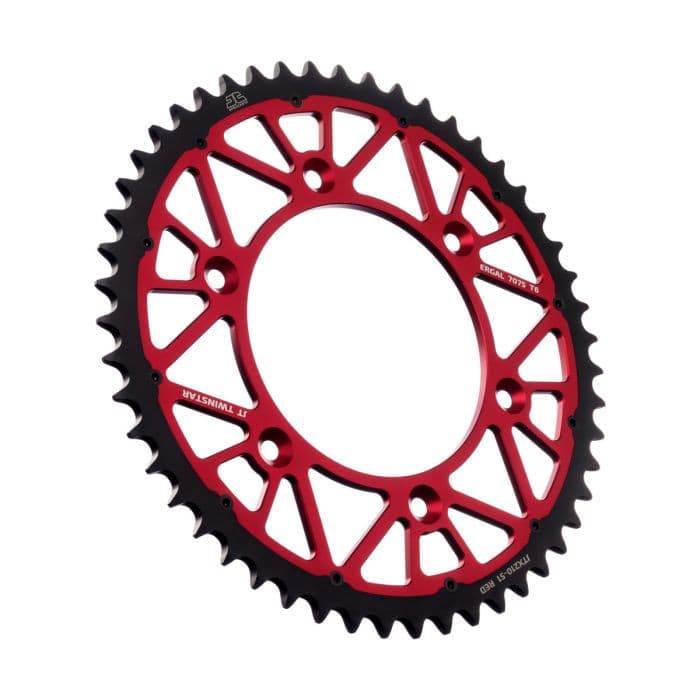 TWINSTAR SPROCKET RED 51-TOOTH