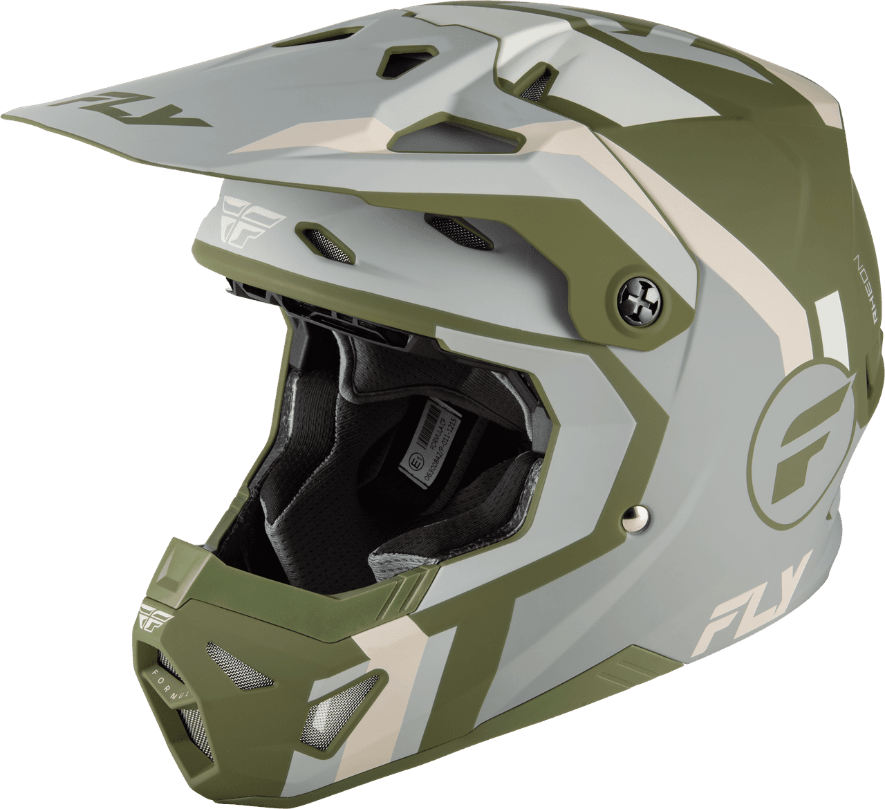 Fly Racing Formula Cp Seal Helmet Matte Stone/Khaki/Olive LG