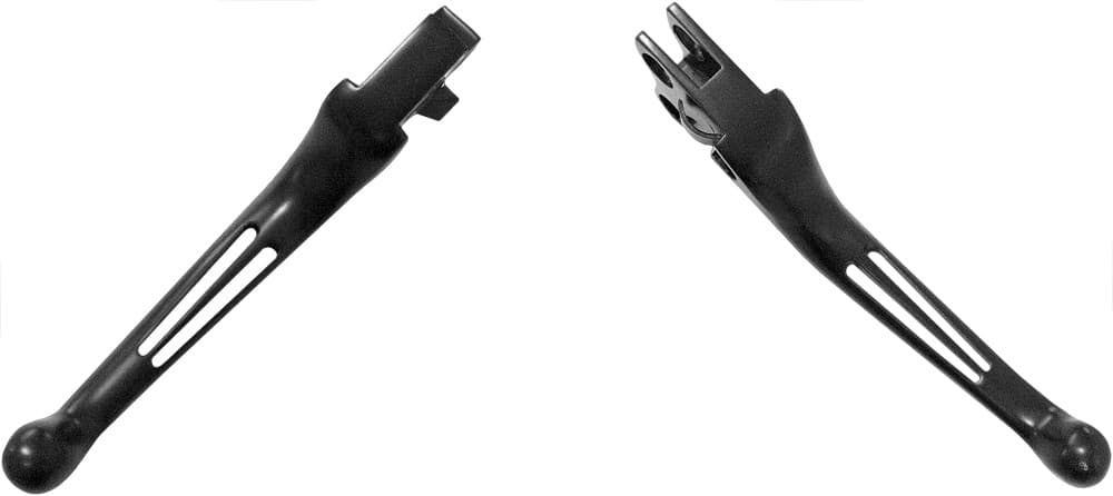 2-SLOT LEVER SET BLACK BIG TWIN 86-06 XL 96-03