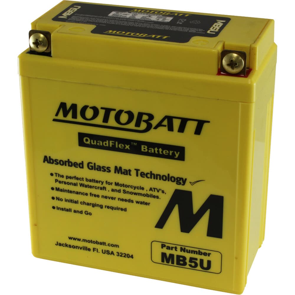 Motobatt Battery MB5U Sealed Factory Activated