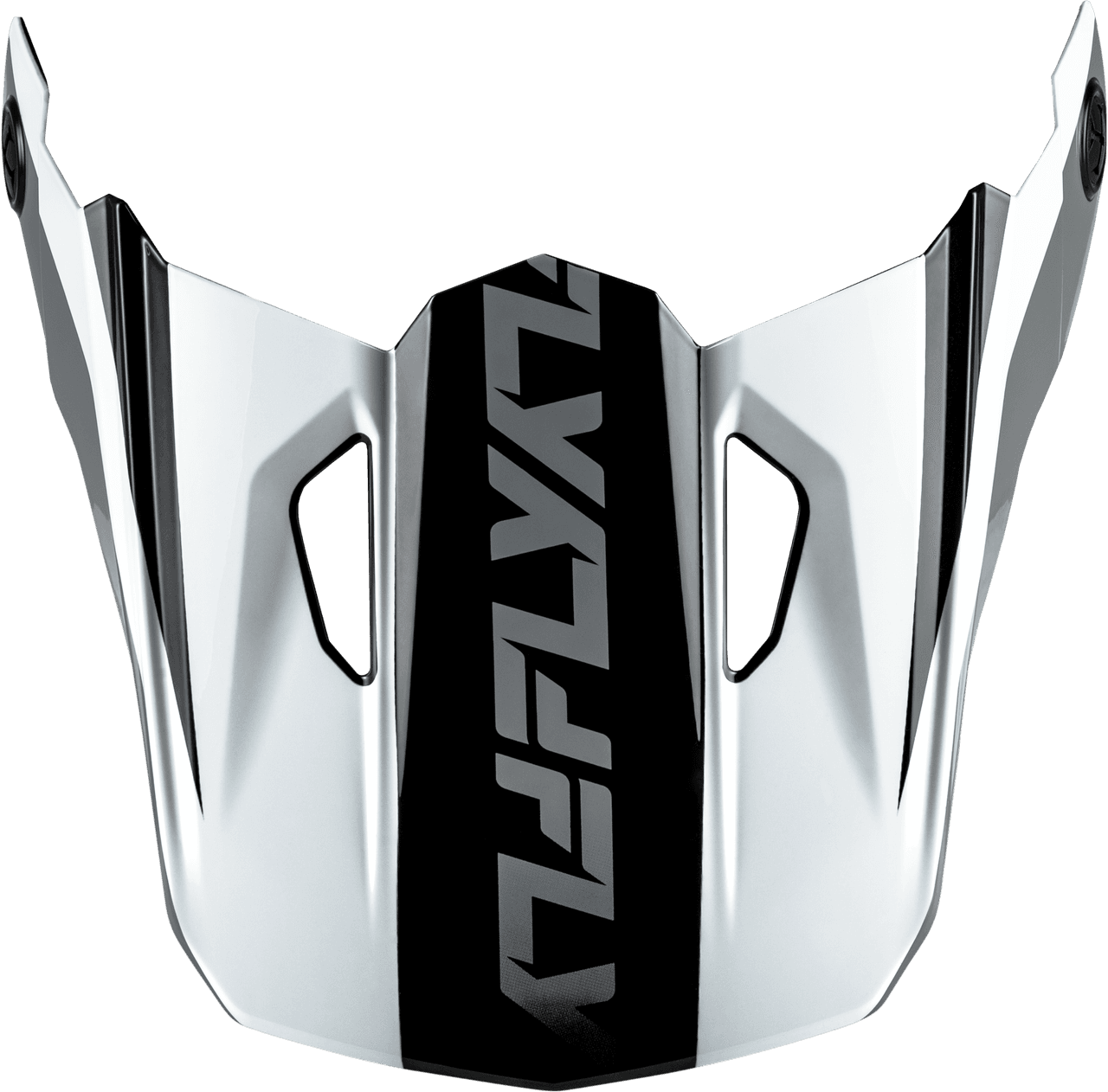 Fly Racing Kinetic Crest Helmet Visor Black/White/Grey XL/2X