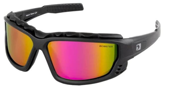 BOBSTER PCH CONVERTIBLE SUNGLASS, BLACK FRAME, W/PINK & YELLOW
