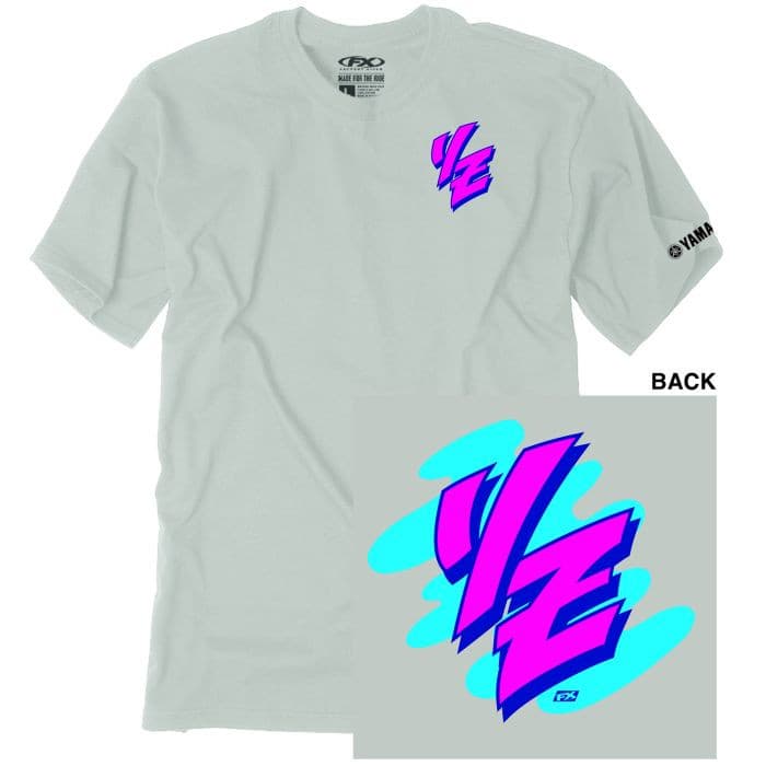 FACTORY EFFEX YAMAHA RETRO YZ T-SHIRT / LT GRAY L
