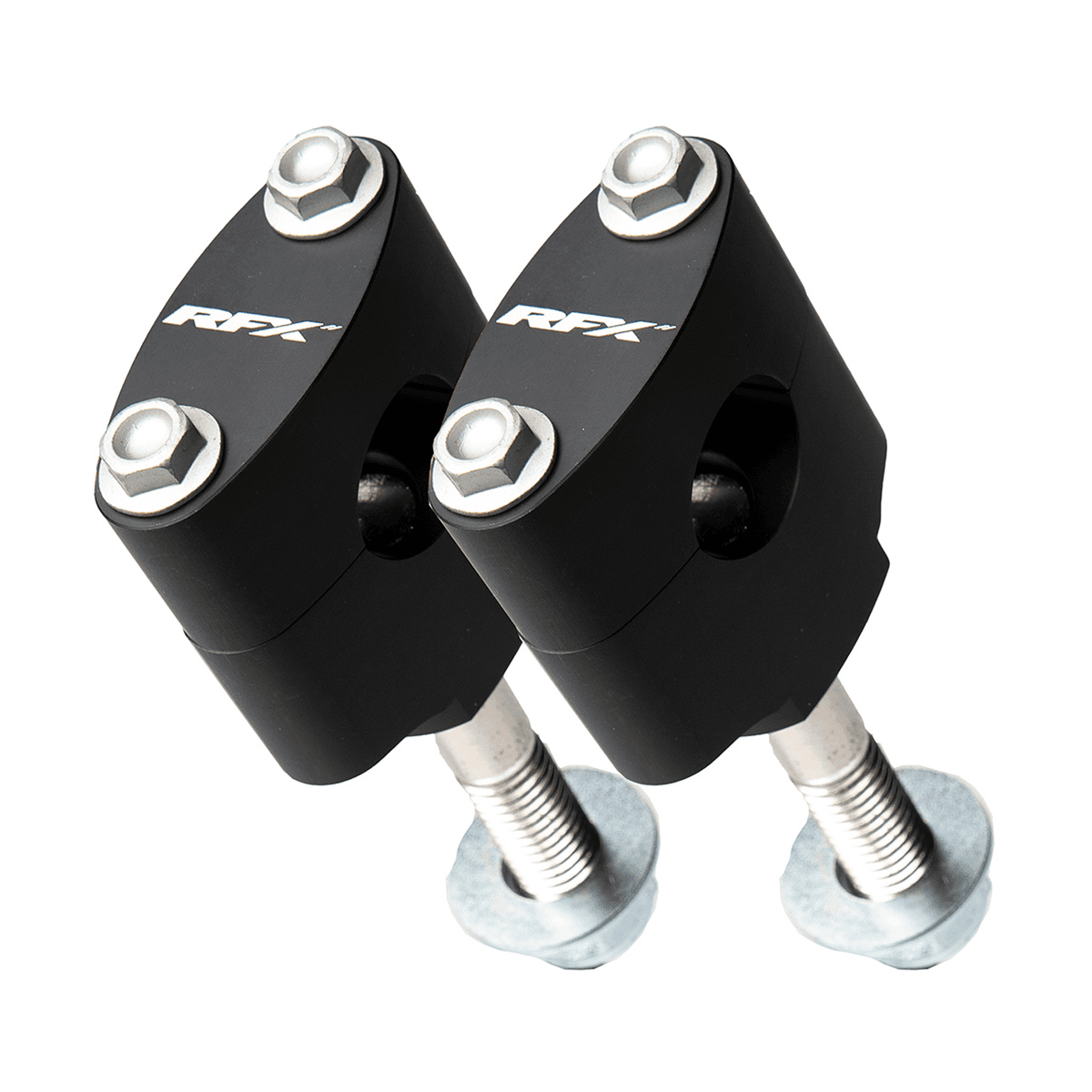 HANDLEBAR MOUNT KIT 1 1/8" BLACK HON/KAW