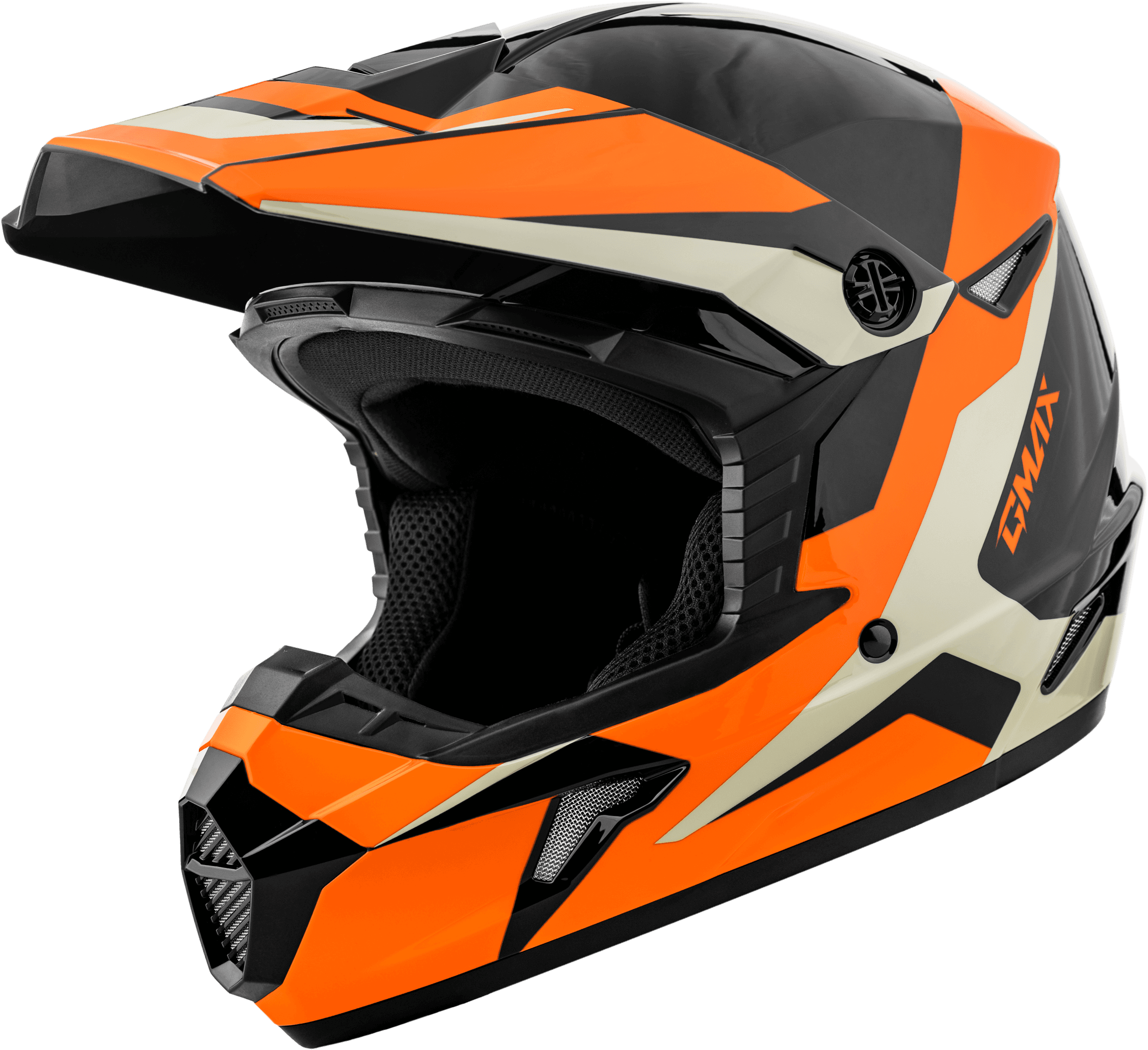 YOUTH MX-46Y CYCLUS HELMET BLACK/ORANGE YL