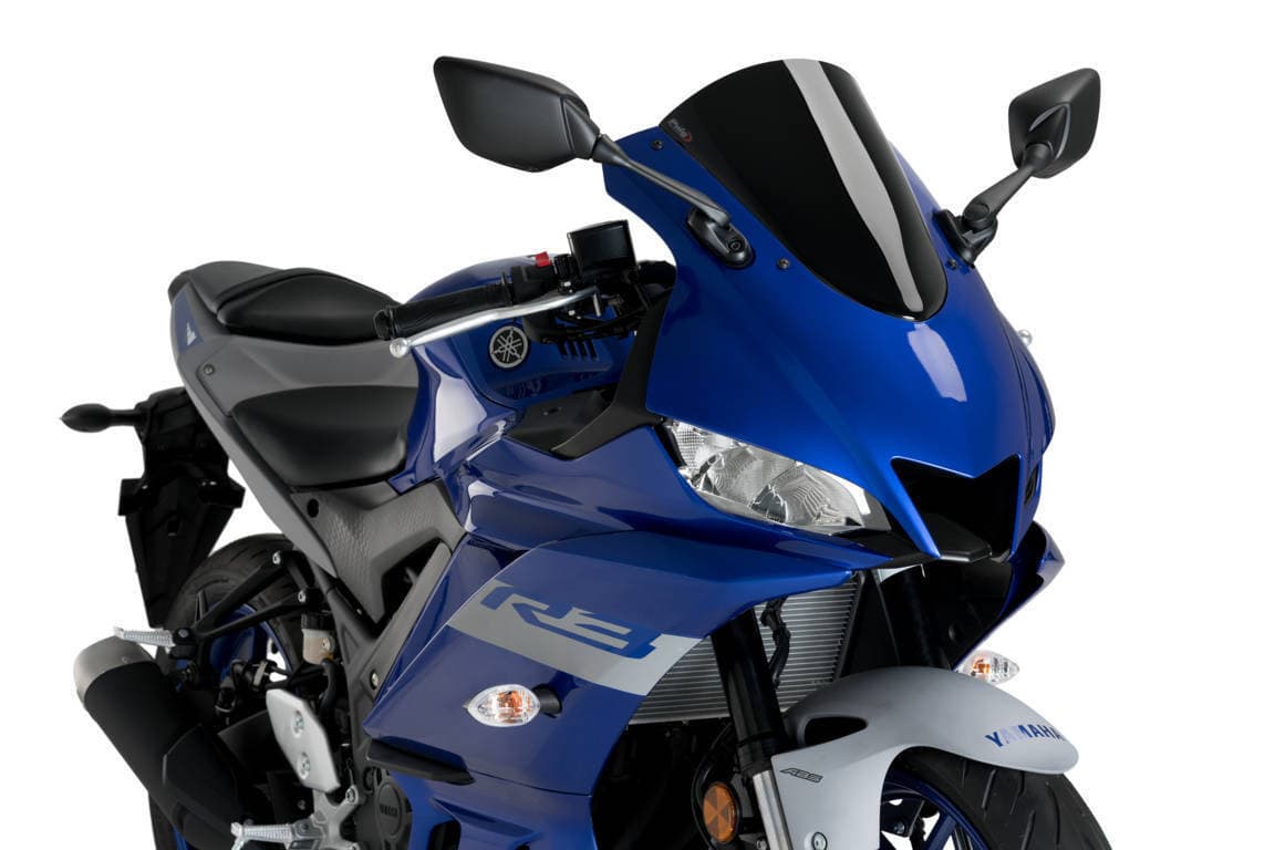 Puig Windscreen Racing Black Yamaha