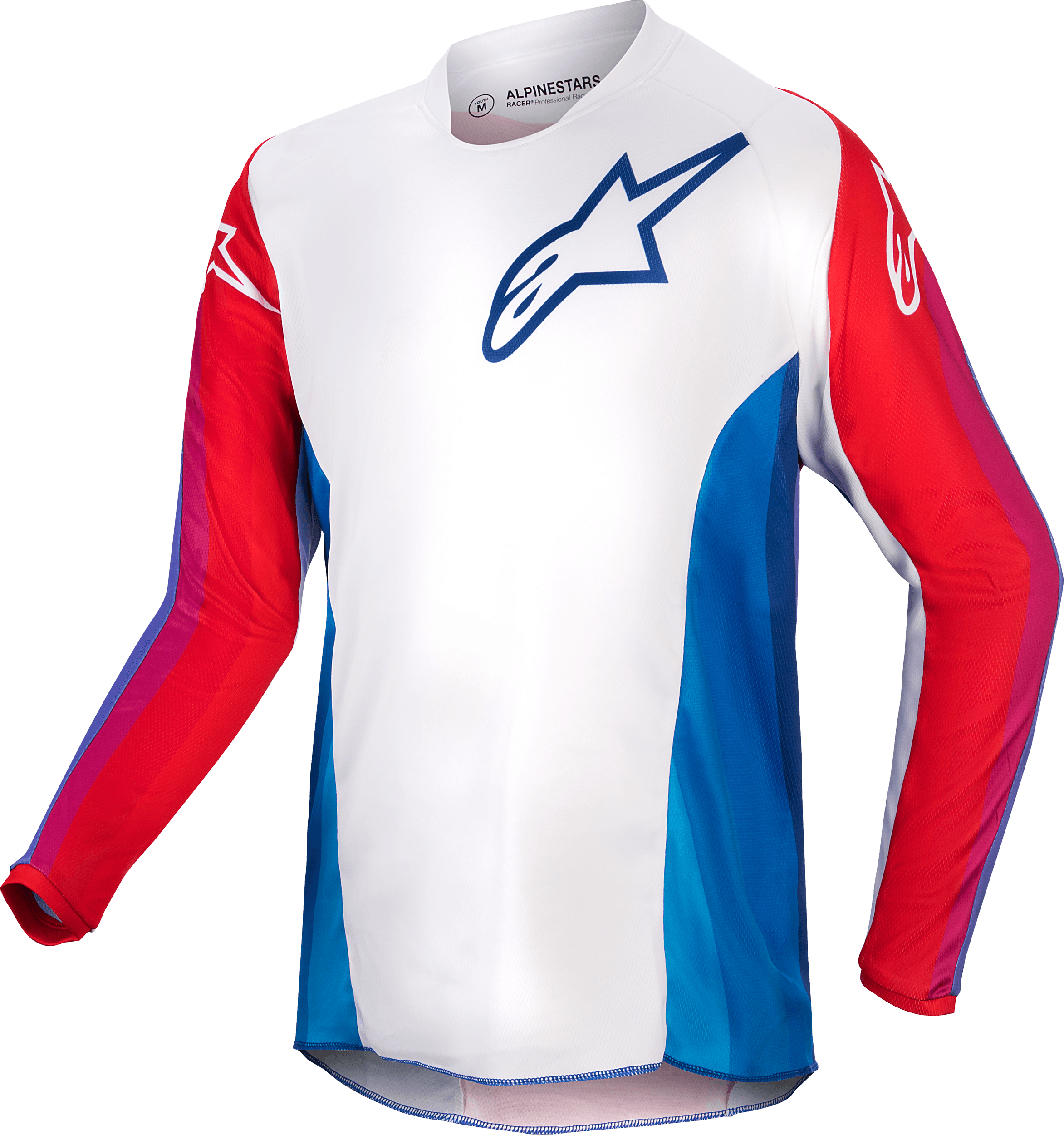 YOUTH RACER PNEUMA JERSEY BLU/MARS RED/WHITE SM