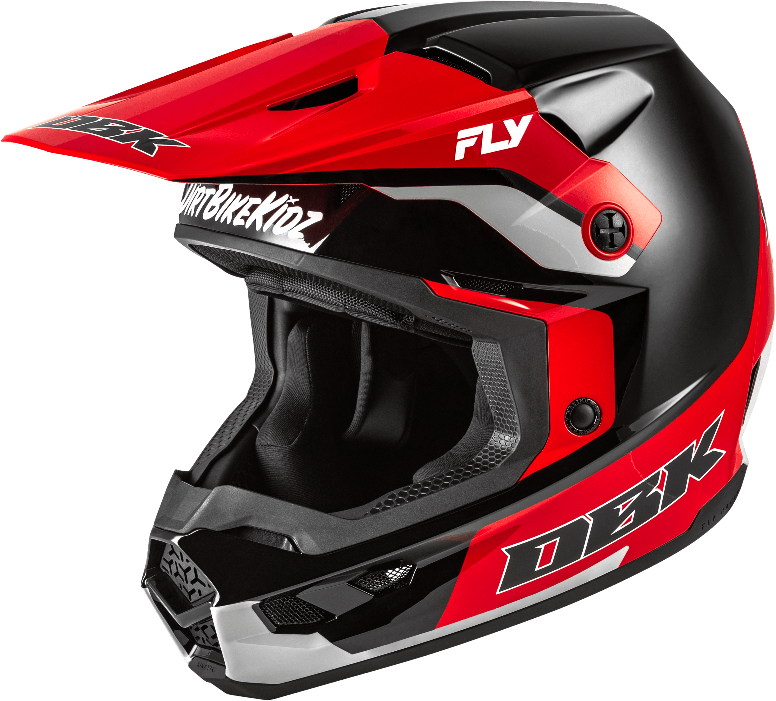 KINETIC DBK HELMET BLACK/RED/GREY MD