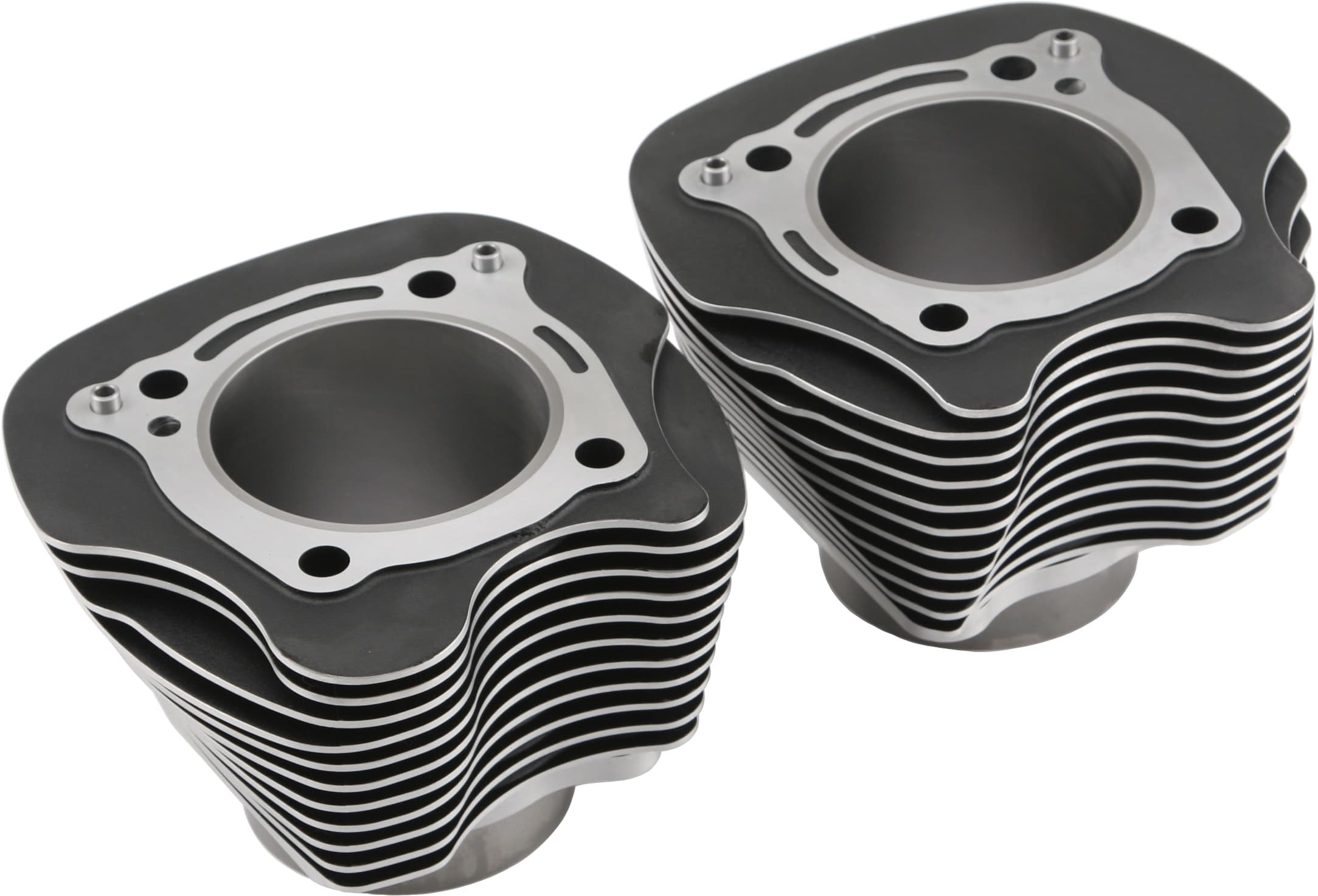BIG BORE CYLINDER M8 124 BLACK W/MACHINED FINS PR