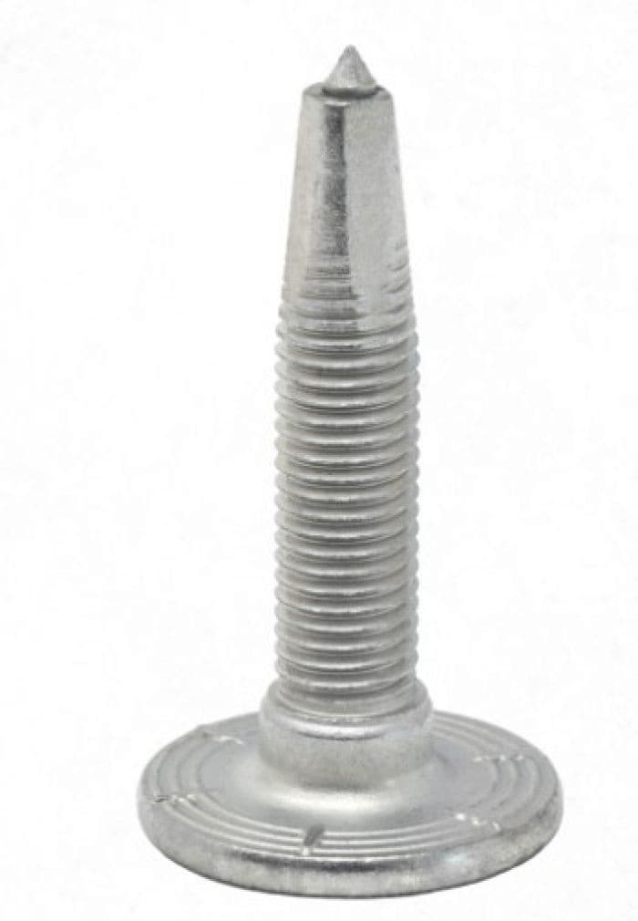Woodys Silver Mega-Bite Studs 1.450" 6/Pack