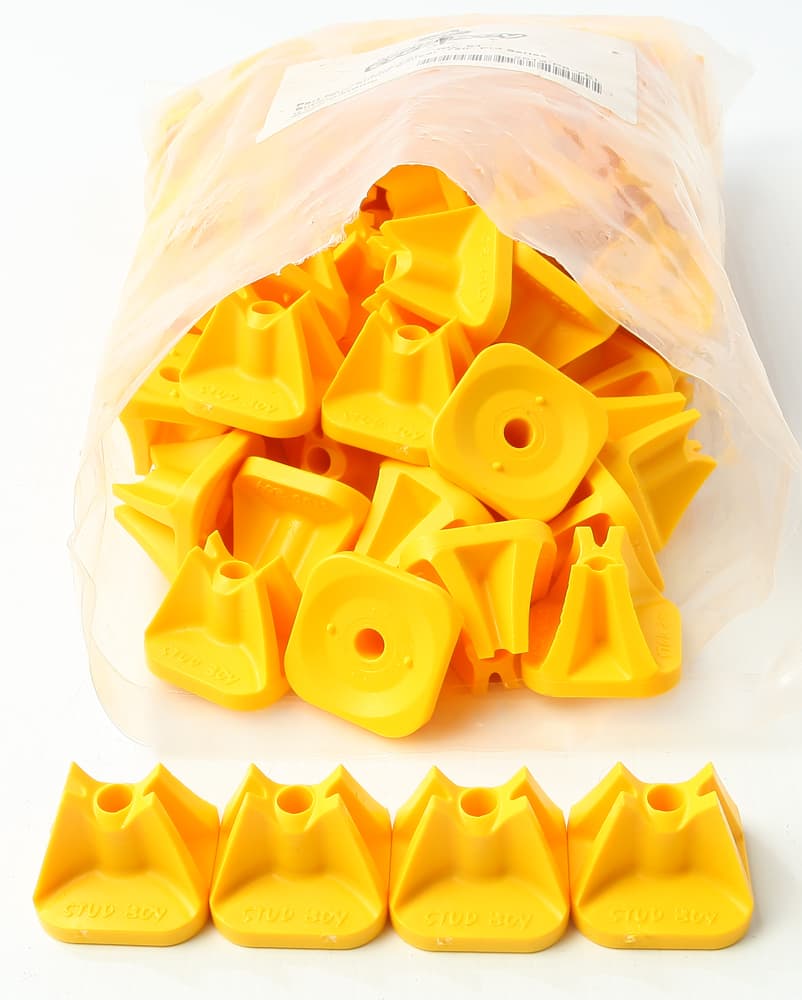 Stud Boy Super-Lite Pro Series Single Backers .75" 84/Pack Yellow