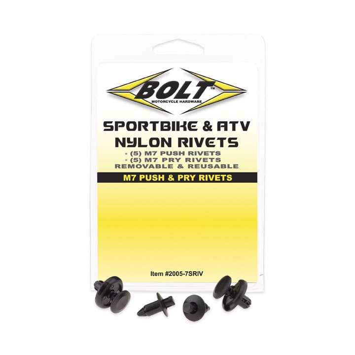 Bolt M7 Push & Pry Rivet Kit 5 Each 10/Pack