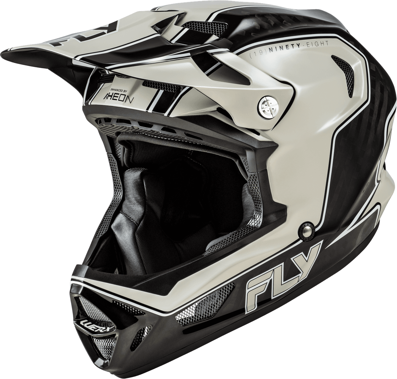 Fly Racing Werx-R Flow Carbon Helmet Black Carbon/Grey XL