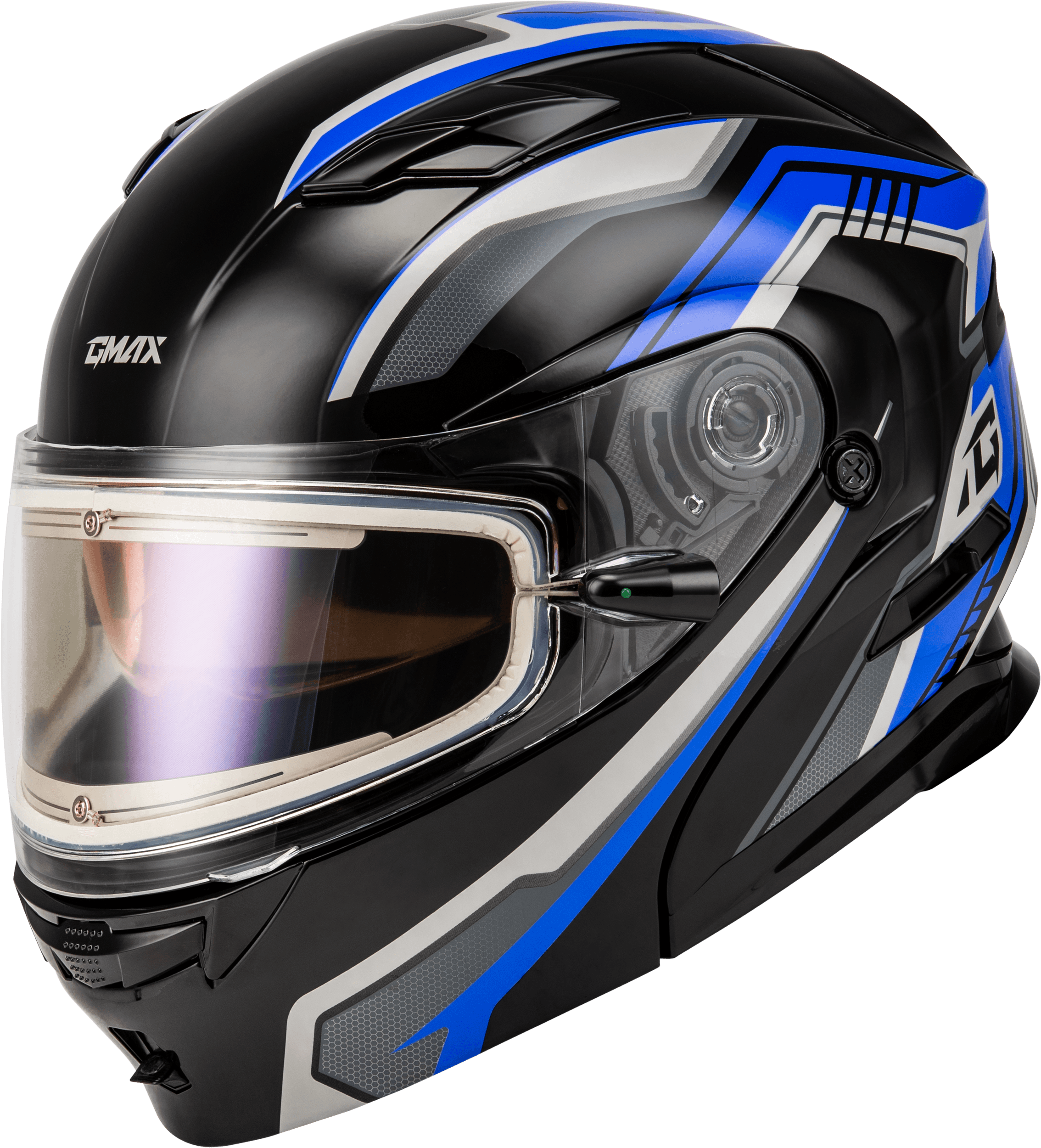 MD-01S TRANSISTOR SNOW HELMET W ELECTRIC SHLD BLUE/BLACK SM