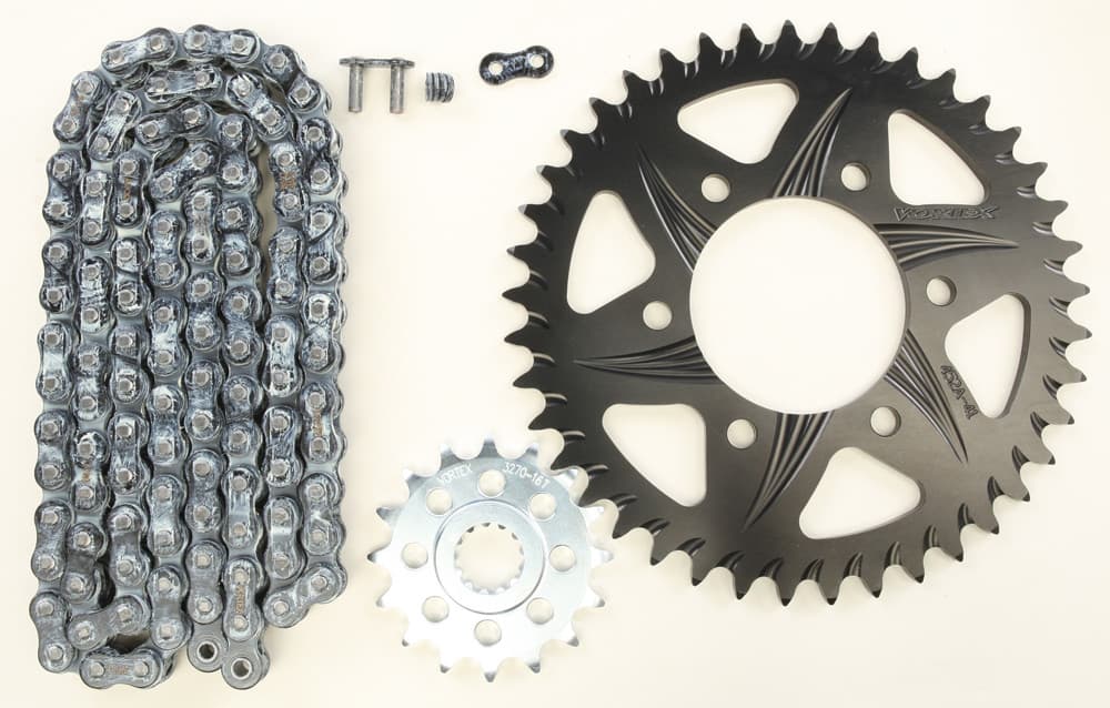 Vortex Sprocket/Chain Kit Stl/Alu 16/41T Black RX3 520-110L Black