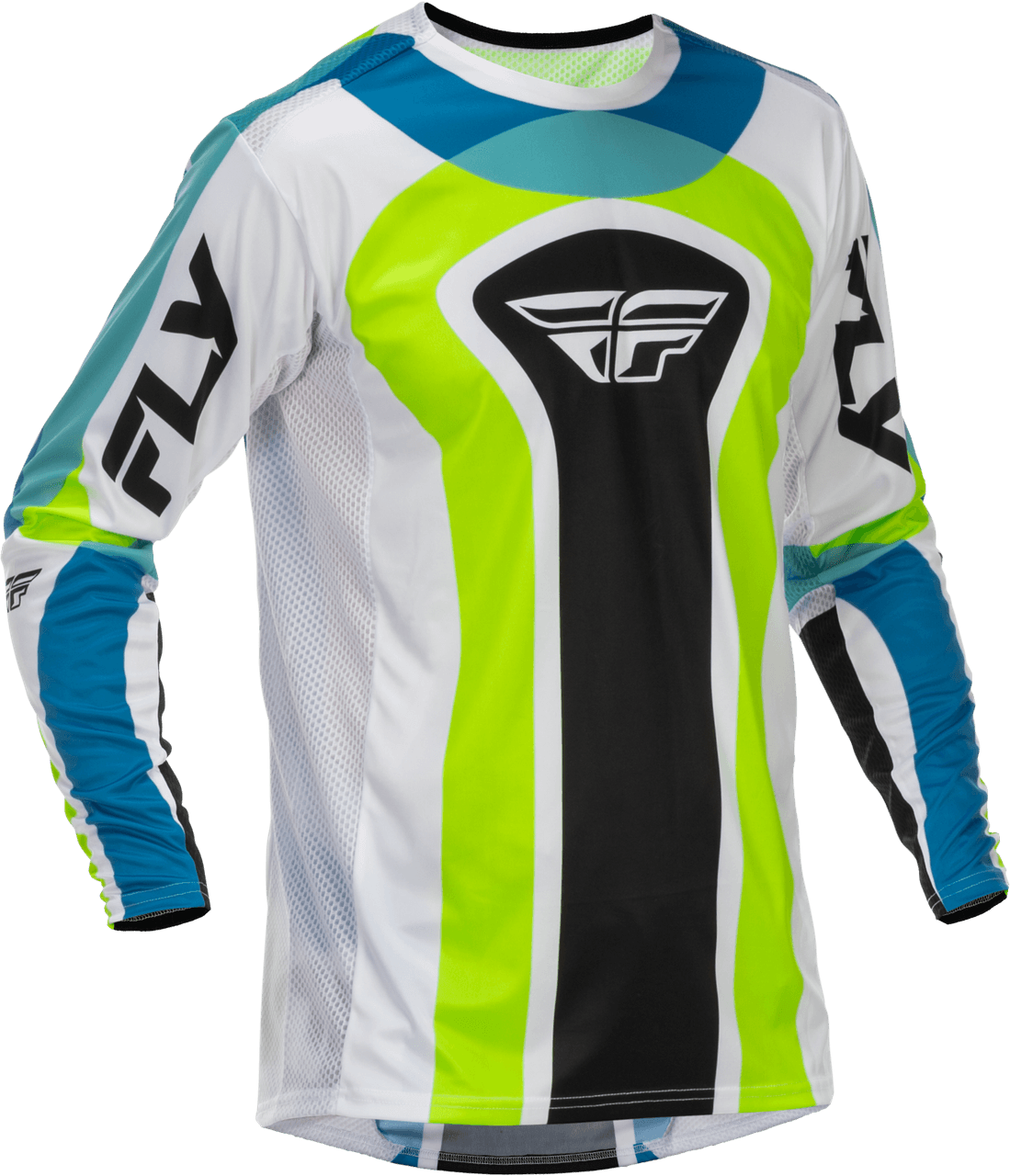 Fly Racing Lite Le Current Jersey White/Lime/Blue SM