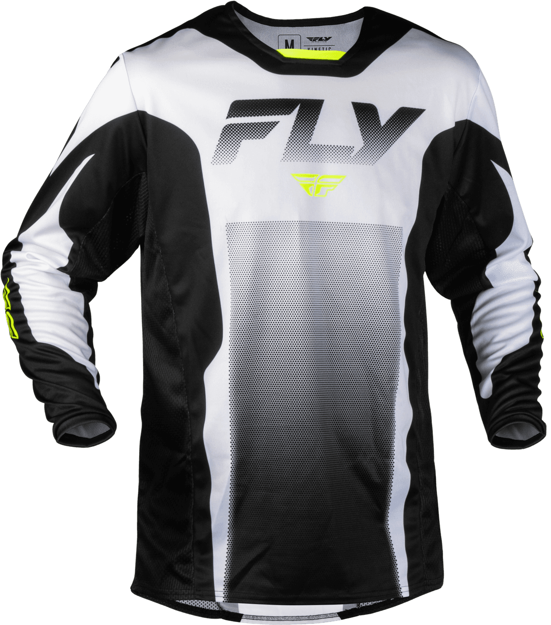 Fly Racing Kinetic Fade Jersey White/Black/Hi-Vis XL