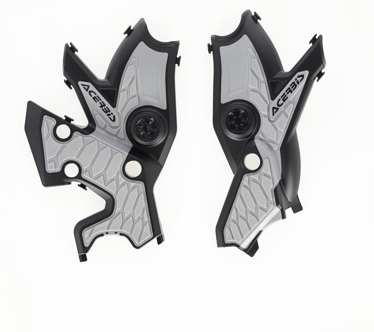 Acerbis X-Grip Frame Guard Black/Silver Yamaha