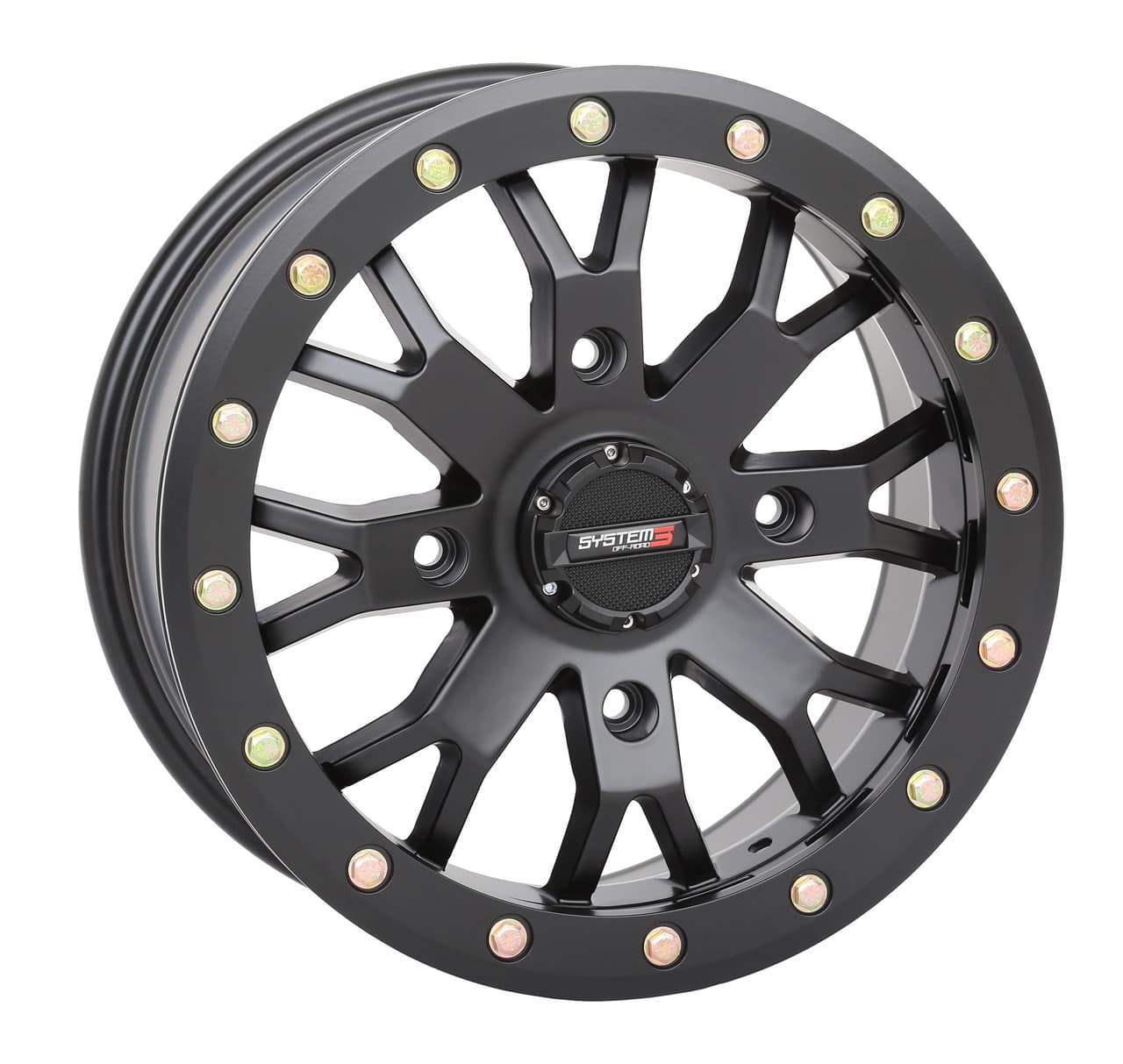 System 3 SB4 Bl Wheel 14X7 4+3 (+15MM) 4/137 Matte Black