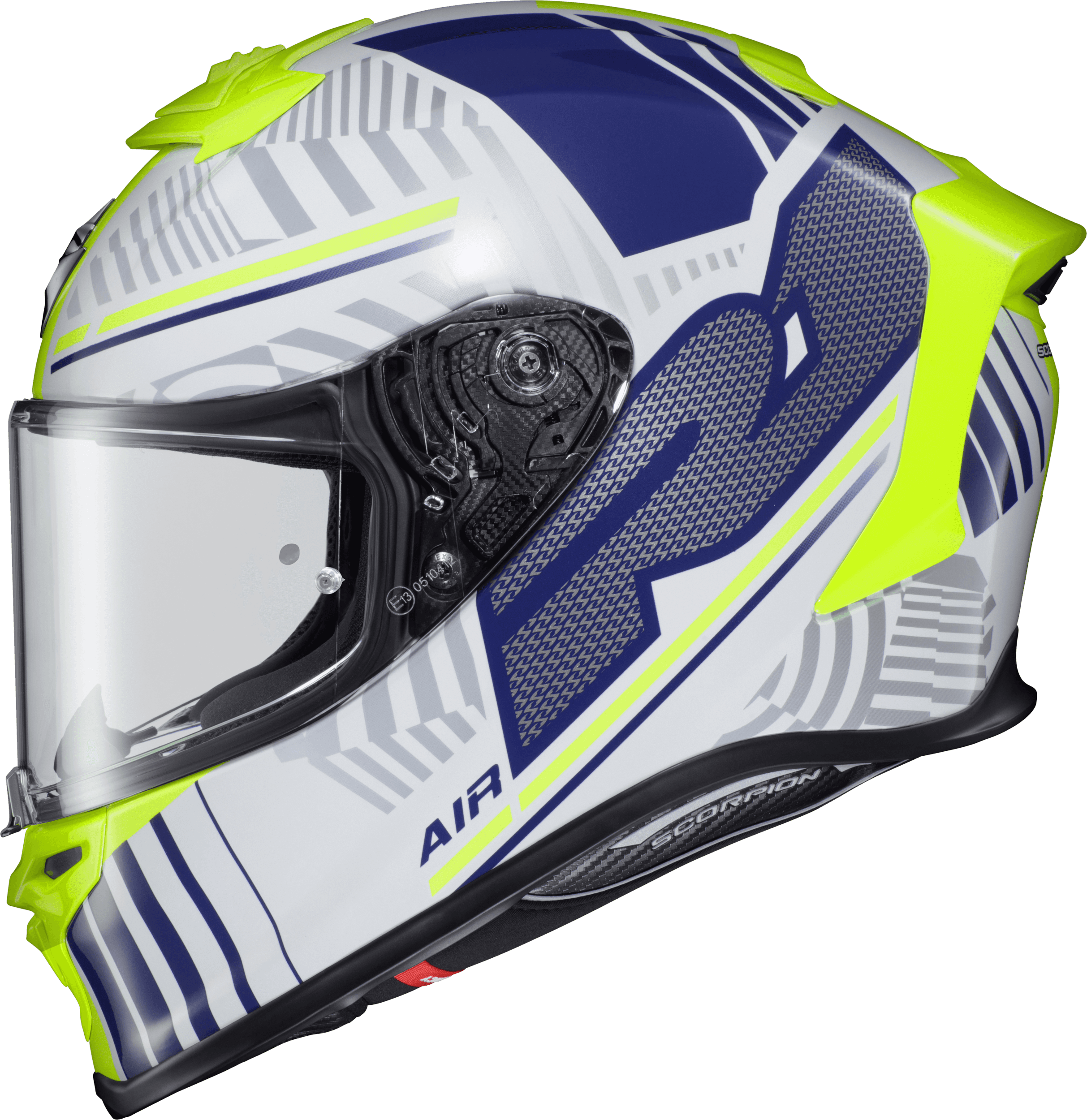 EXO-R1 AIR FULL FACE HELMET JUICE WHITE/BLUE XL