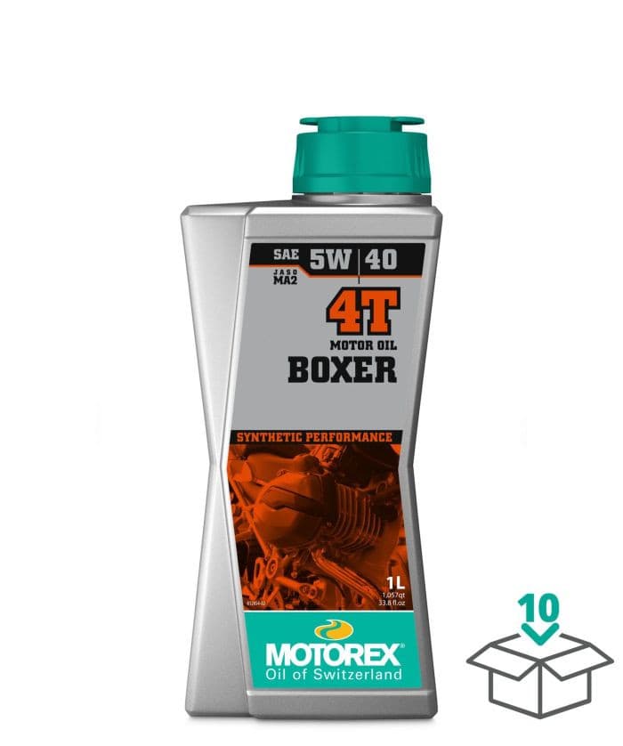 Motorex Boxer Oil 5W40 4T 1L (10/CASE Sold Each)